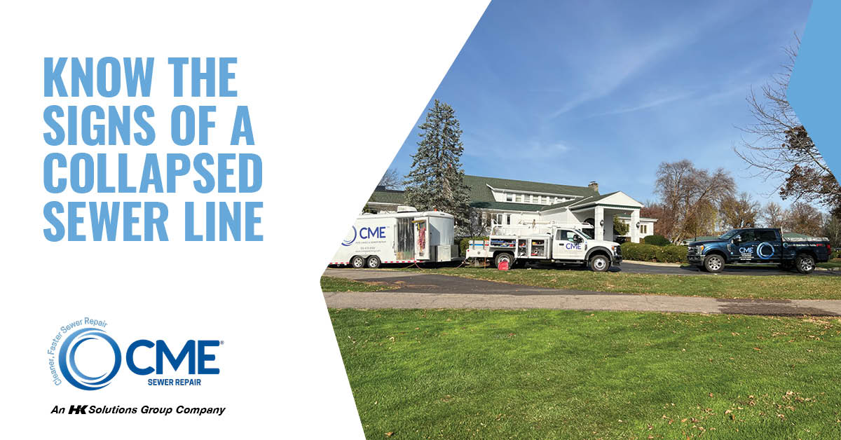 cme trucks parked in front of a home.